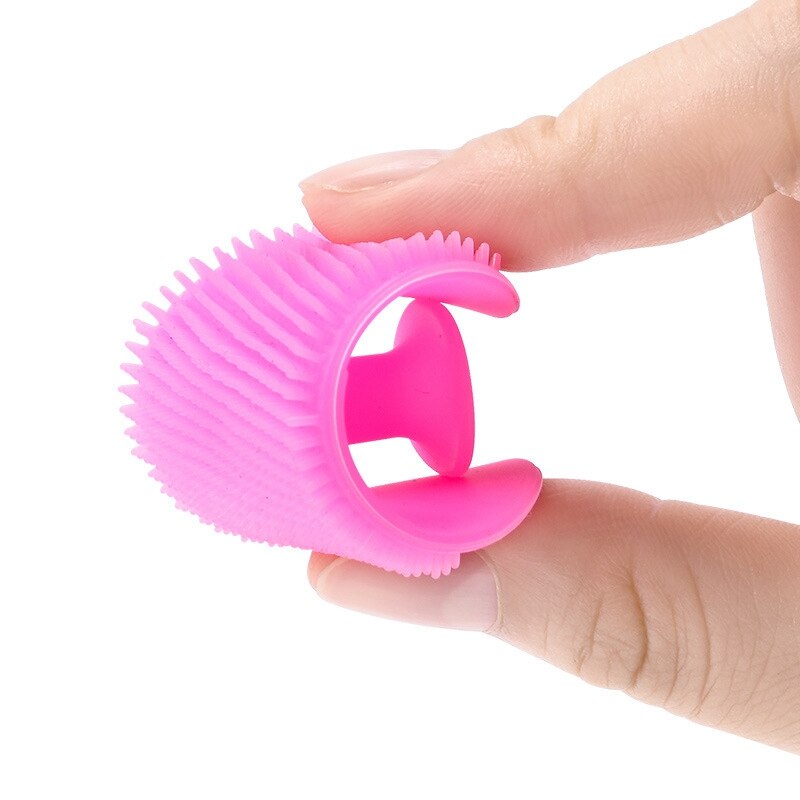 Brosse de massage en silicone souple pour le bain de bébé