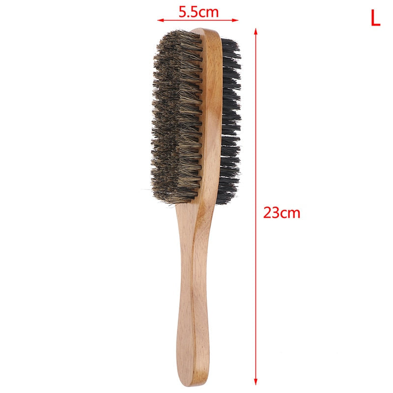 Brosse à barbe en poils de sanglier pour hommes