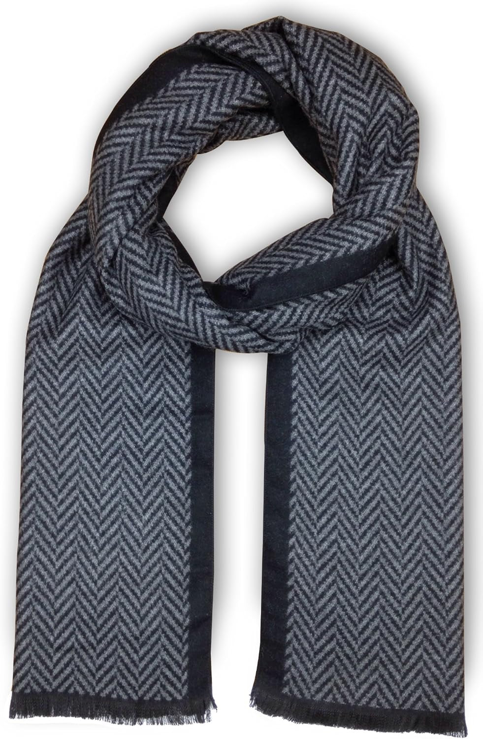 Bleu Nero Luxurious Winter Scarf Premium Cashmere Feel Unique Design Selection