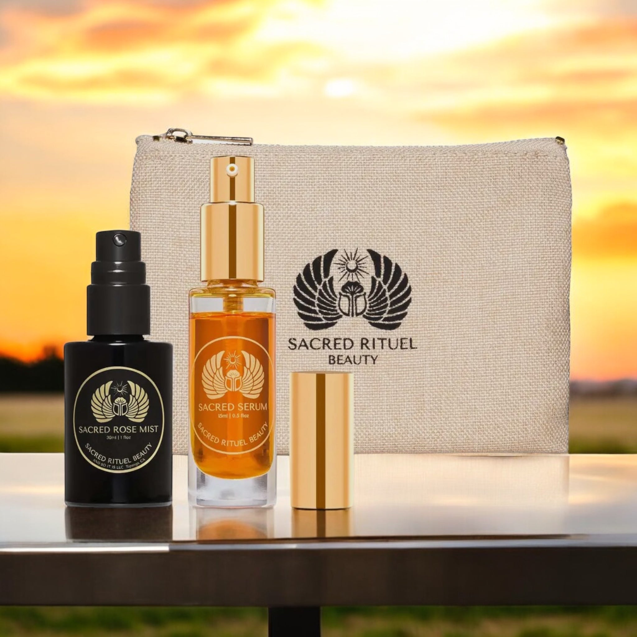 Sacred Travel Set Face Oil + Rose Toner