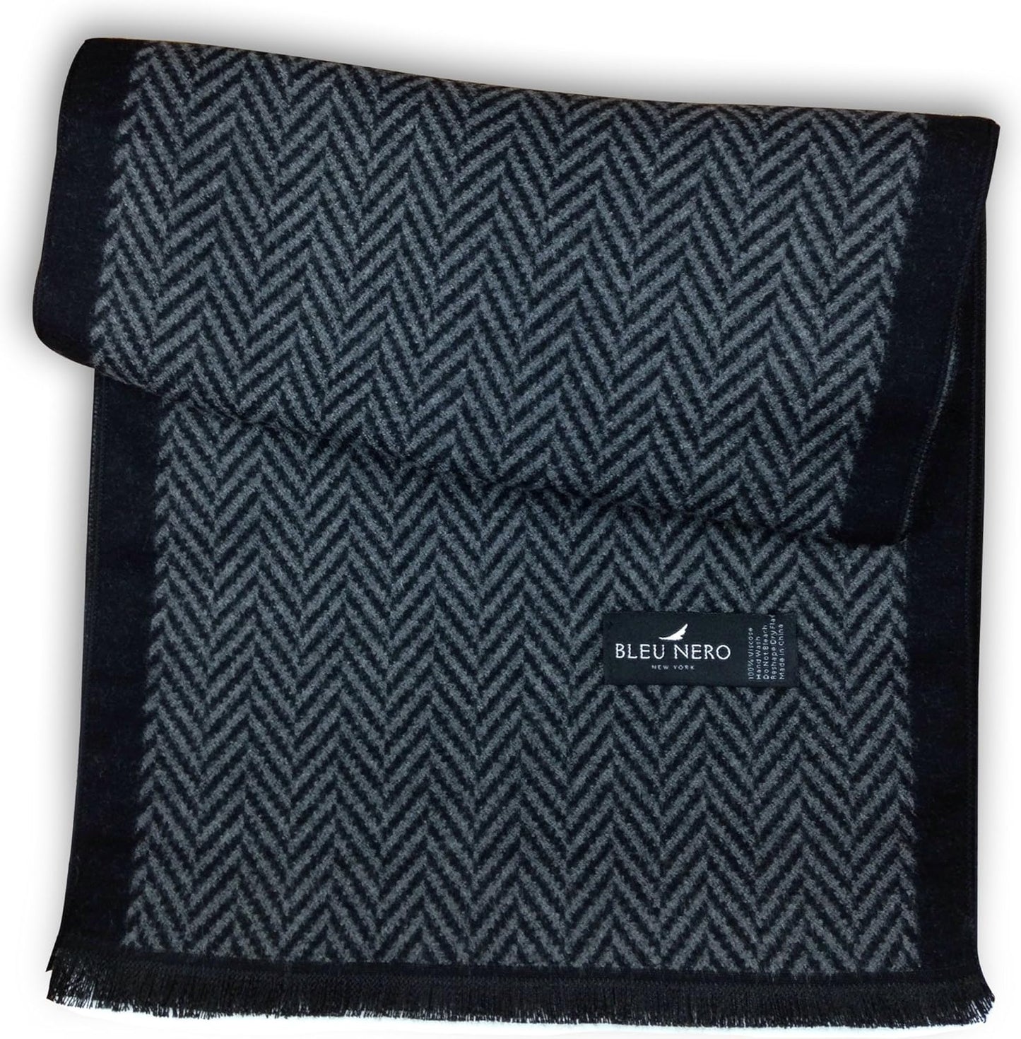 Bleu Nero Luxurious Winter Scarf Premium Cashmere Feel Unique Design Selection